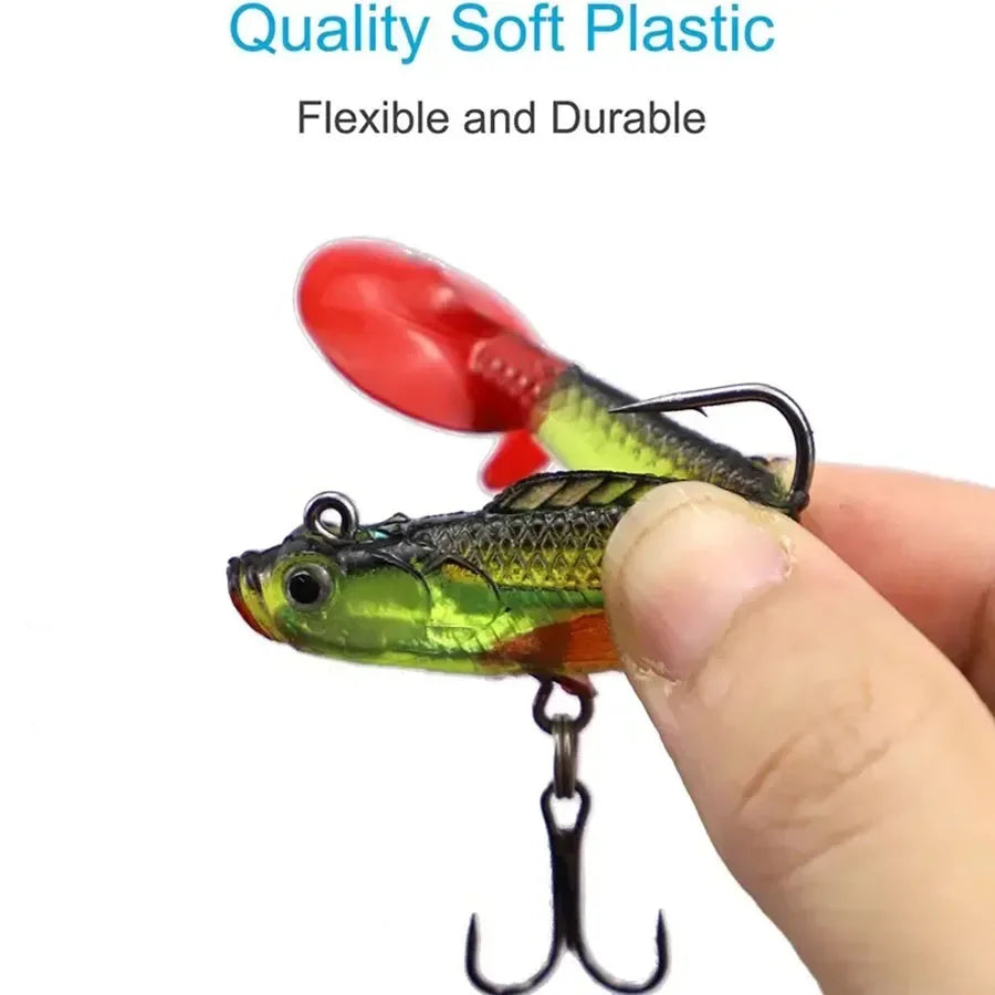 Soft Wobblers Baits Lures 6 Pcs Sea Bass Pike Carp