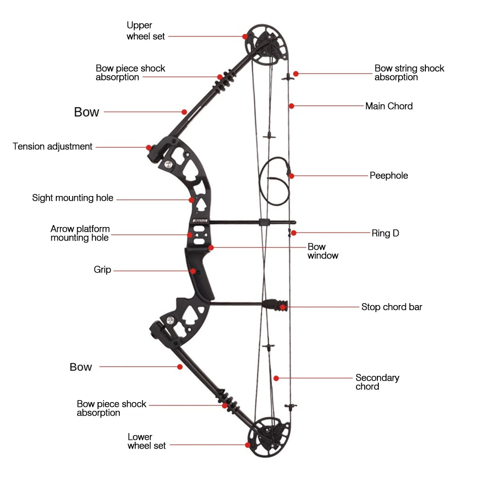 Battleship X Composite Bow And Arrow Set 30-60lb Outdoor Archery