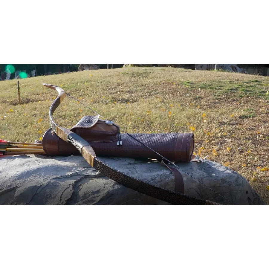 TOPARCHERY Hunter Traditional Recurve Bow Longbow For Hunting 30-50 Pounds